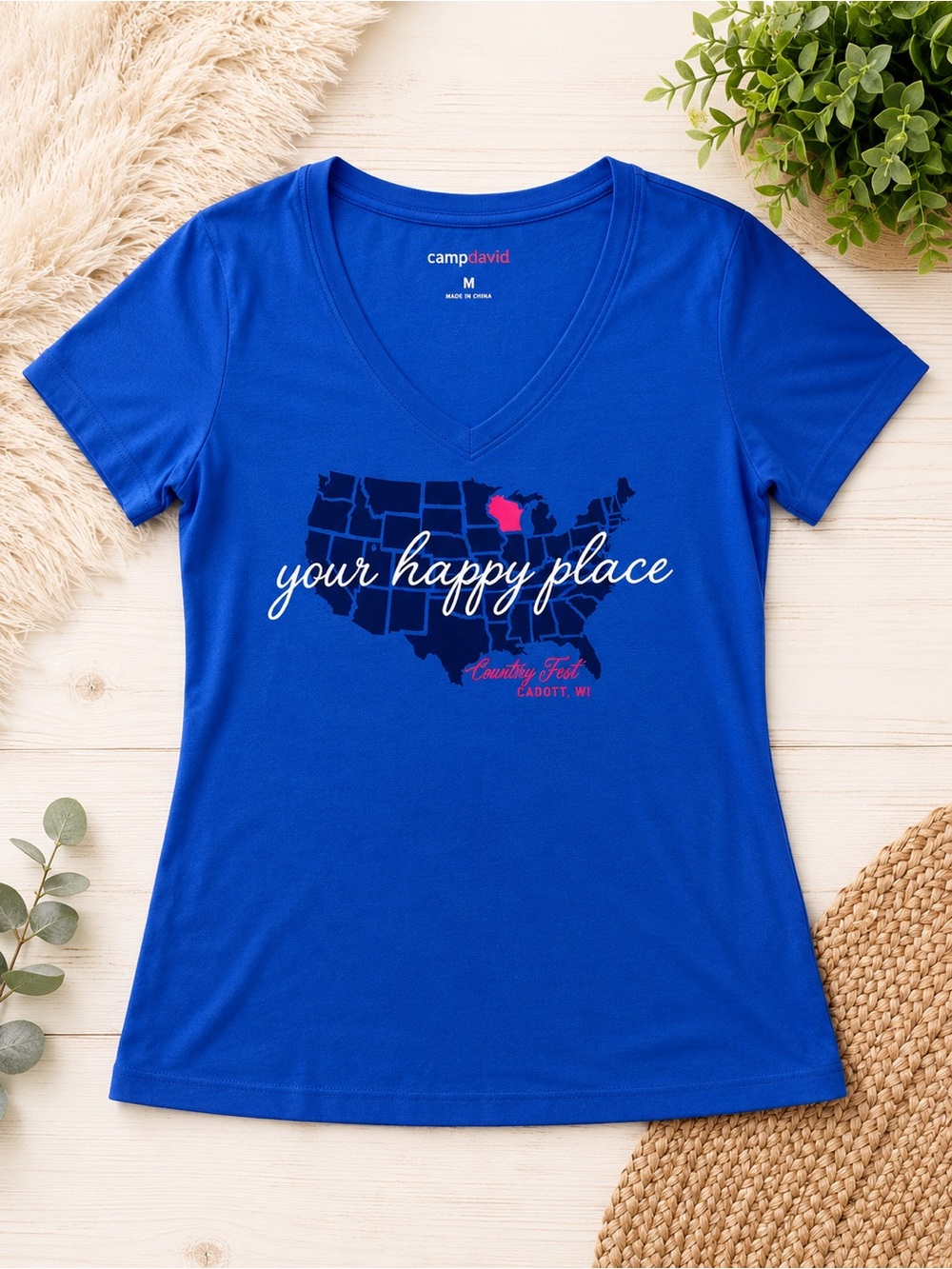 Brand New Camp David Blue T-Shirt – Size M 656